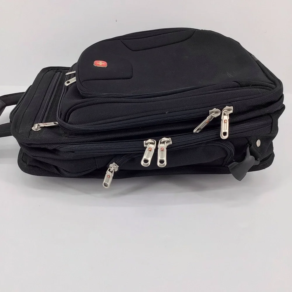 Swissgear Black Square Travel Laptop Bag Convertible Backpack